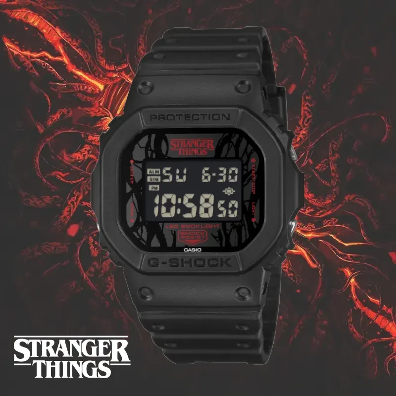 Casio G-Shock 5600 Series X Stranger Things Men's Watch- DW-5600STT-1